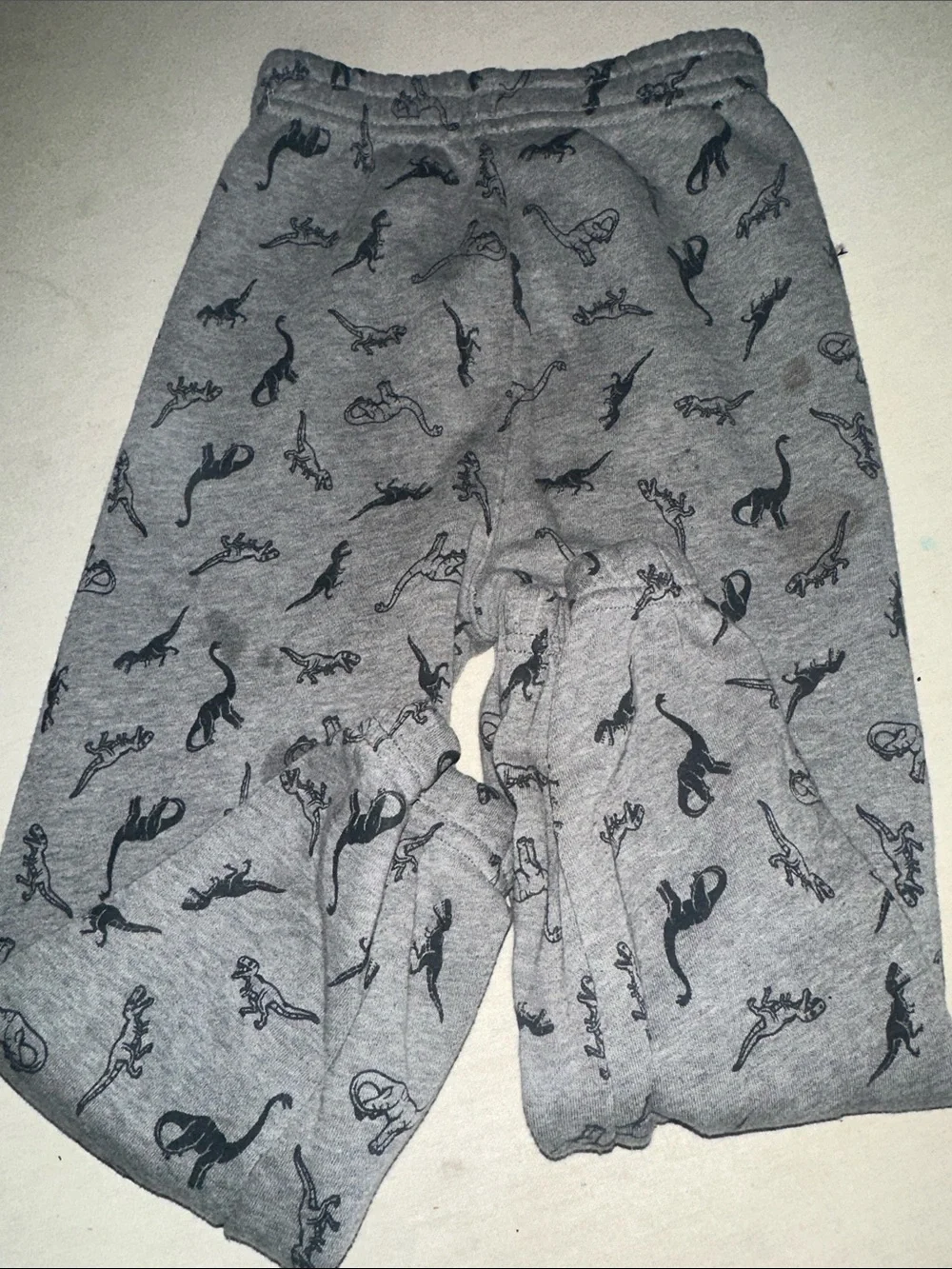 Kids Size 5 Garanimals Gray Dinosaur Print Jogger Pants
